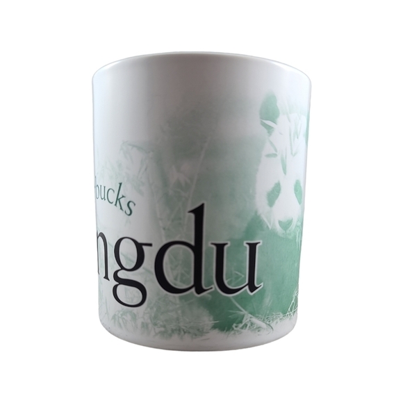 2005 STARBUCKS "City Series" Coffee Chengdu China Green Panda Collector City Mug - Picture 3 of 6